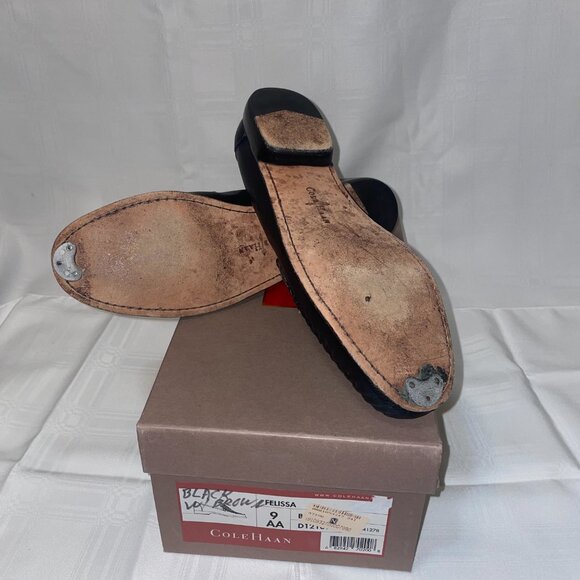 Cole Haan, Felissa Leather Woven Loafer, Dark & Light Brown, Womens Size 9AA - Picture 4 of 4